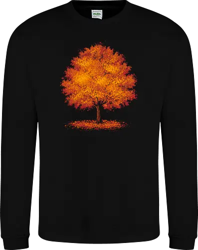 Impressionist autumn - nature, tree, leaves, forest, orange, seasons, autumn, halloween - Sweatshirt