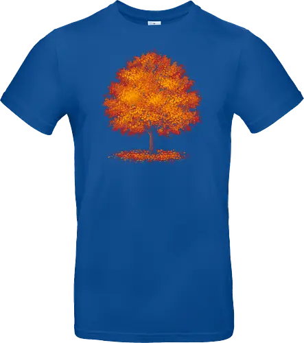 Impressionist autumn - nature, tree, leaves, forest, orange, seasons, autumn, halloween - Standard T-Shirt