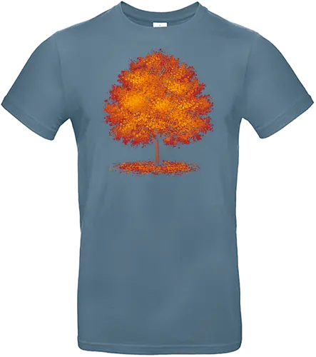 Impressionist autumn - nature, tree, leaves, forest, orange, seasons, autumn, halloween - Standard T-Shirt