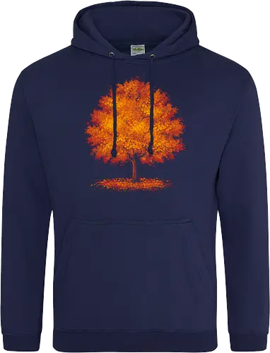 Impressionist autumn - nature, tree, leaves, forest, orange, seasons, autumn, halloween - Standard Hoodie
