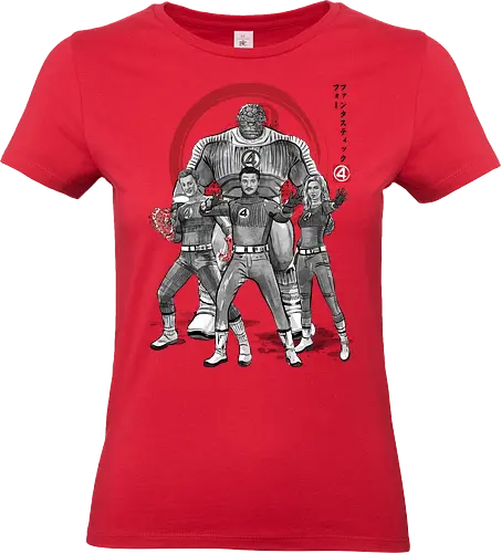 Fantastic sumi e - super heroes, comics, action movies, fantastics, four, japanese art, japan, sumi e - Standard T-Shirt (Women)