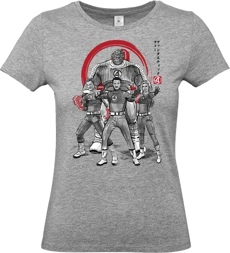 Fantastic sumi e - super heroes, comics, action movies, fantastics, four, japanese art, japan, sumi e - Standard T-Shirt (Women)