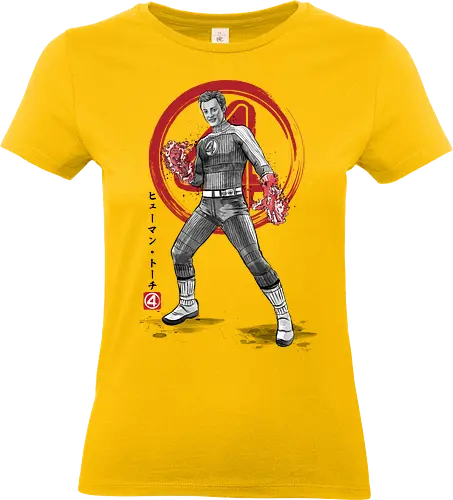 Human torch sumi e - super heroes, comics, action movies, fantastics, four, japanese art, japan, sumi e - Standard T-Shirt (Women)