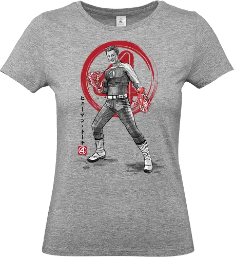 Human torch sumi e - super heroes, comics, action movies, fantastics, four, japanese art, japan, sumi e - Standard T-Shirt (Women)