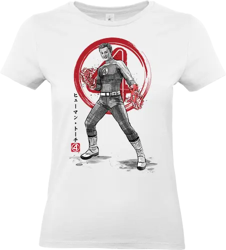 Human torch sumi e - super heroes, comics, action movies, fantastics, four, japanese art, japan, sumi e - Standard T-Shirt (Women)