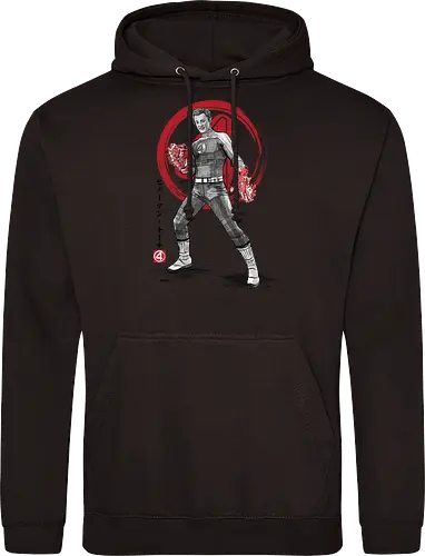 Human torch sumi e