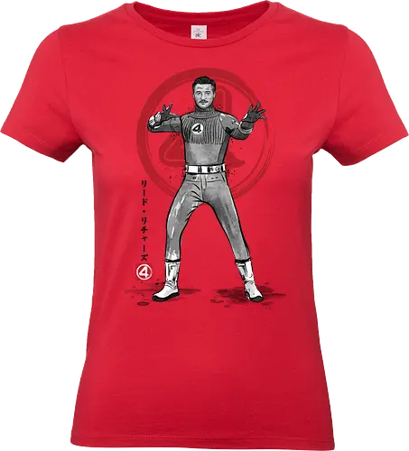 Mister fantastic sumi e - super heroes, comics, action movies, fantastics, four, japanese art, japan, sumi e - Standard T-Shirt (Women)