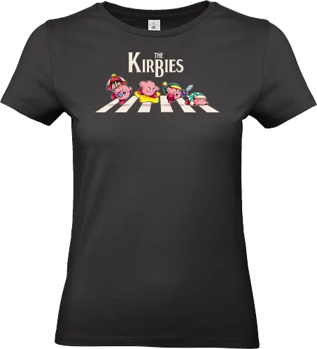 The Kirbies - Pink, games, old games, abbey road, parody, Puyo, beatles, sword - Standard T-Shirt (Women)
