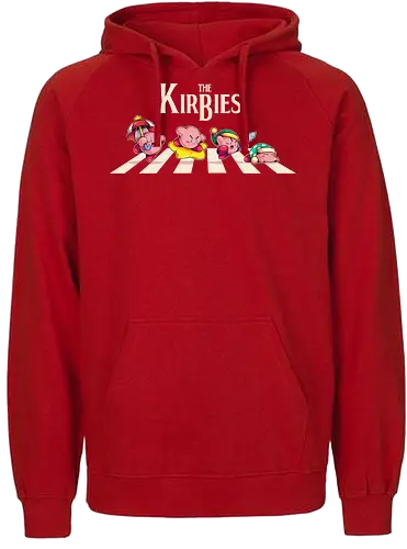 The Kirbies - Pink, games, old games, abbey road, parody, Puyo, beatles, sword - Fairtrade Hoodie