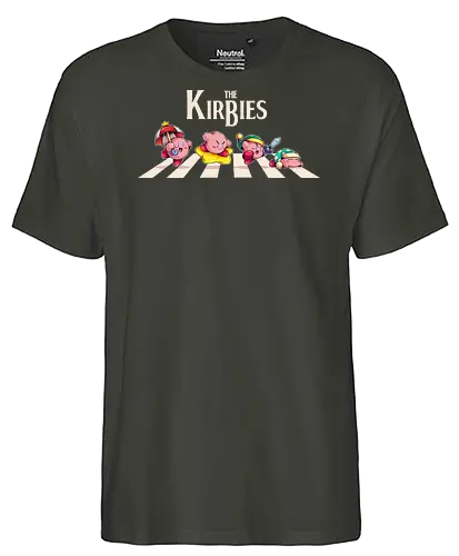 The Kirbies - Pink, games, old games, abbey road, parody, Puyo, beatles, sword - Fairtrade T-Shirt