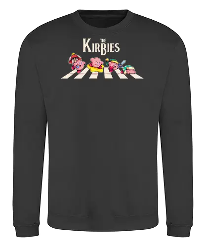 The Kirbies - Pink, games, old games, abbey road, parody, Puyo, beatles, sword - Sweatshirt
