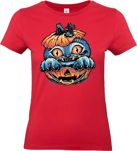 Blue Tiger Pumpkin - Movie, hunter, demons, tiger, animal, cute, animation, animated, horror, kpop, pumpkin - Standard T-Shirt (Women)