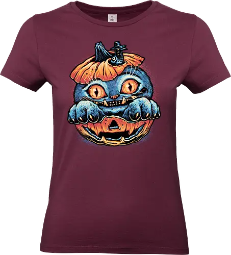 Blue Tiger Pumpkin - Movie, hunter, demons, tiger, animal, cute, animation, animated, horror, kpop, pumpkin - Standard T-Shirt (Women)