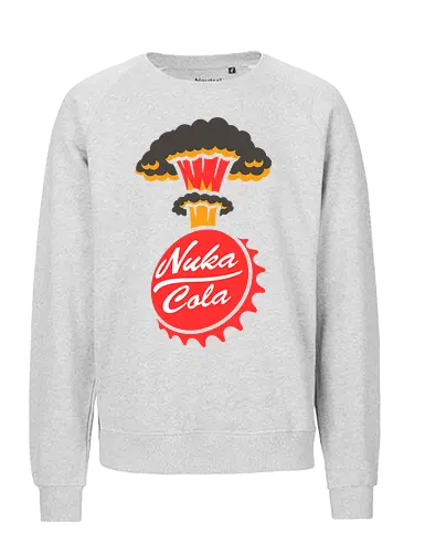 Nuka-Cola Fallout - Nuka-Cola, Fallout, video game, nuclear, apocalypse  gaming, retro-futuristic, mushroom cloud, bottle cap, wasteland  Bethesda, vault dweller, pip-boy, fan art, pop culture  geek, nerd, gamer, sci-fi, war never changes - Fairtrade Sweatshirt