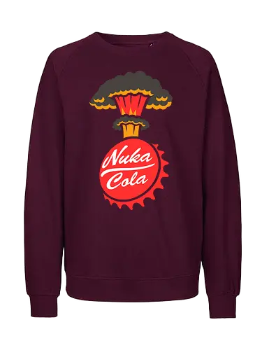 Nuka-Cola Fallout - Nuka-Cola, Fallout, video game, nuclear, apocalypse  gaming, retro-futuristic, mushroom cloud, bottle cap, wasteland  Bethesda, vault dweller, pip-boy, fan art, pop culture  geek, nerd, gamer, sci-fi, war never changes - Fairtrade Sweatshirt