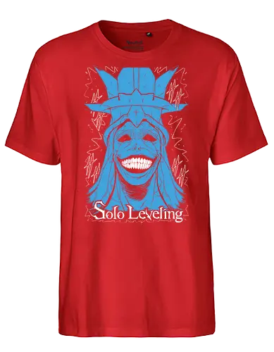 Smiley Statut - Solo Leveling  - Kawaii, Anime, Manga, Tokyo, Angry, Japanese Art, Aesthetic, Manga Style, Zylixzen, Aggressive, Gamer, Otaku, Gift, Cool - Fairtrade T-Shirt