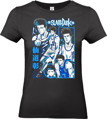 Akira Sendoh - Slam Dunk - Kawaii, Anime, Manga, Tokyo, Angry, Gift, Cool, Sport, Basketball, Japanese Art, Aesthetic, Manga Style, Zylixzen, Aggressive, Gamer, Otaku - Standard T-Shirt (Women)