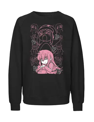 Hitori Gotoh - Bocchi the Rock - Kawaii, Anime, Manga, Tokyo, Angry, Japanese Art, Aesthetic, Manga Style, Zylixzen, Aggressive, Gamer, Otaku, Gift, Cool - Fairtrade Sweatshirt