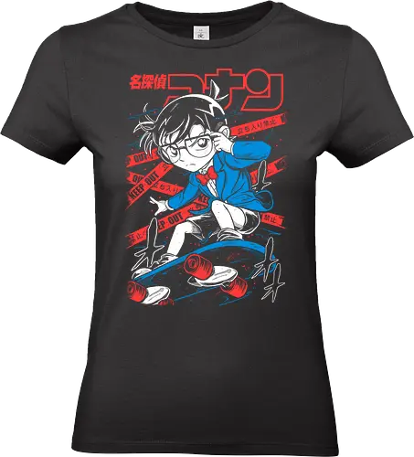 Detective Conan Edogawa - Case Closed - Kawaii, Anime, Manga, Tokyo, Angry, Japanese Art, Aesthetic, Manga Style, Zylixzen, Aggressive, Gamer, Otaku, Gift, Cool - Standard T-Shirt (Women)