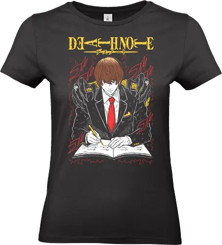 Kira Note - Death - Kawaii, Anime, Manga, Tokyo, Angry, Japanese Art, Aesthetic, Manga Style, Zylixzen, Aggressive, Gamer, Otaku, Gift, Cool - Standard T-Shirt (Women)