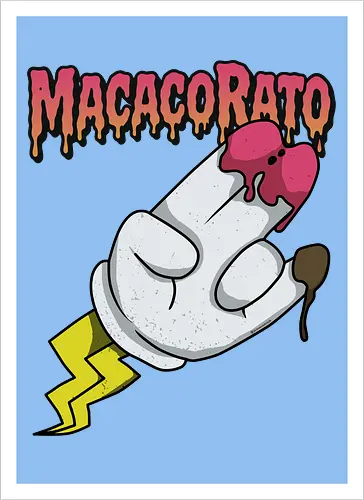 MACACORATO - Strawberry and Chocolate Flavor - Pop Lowbrow Kunst