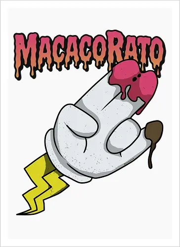 MACACORATO - Strawberry and Chocolate Flavor - Pop Lowbrow Kunst