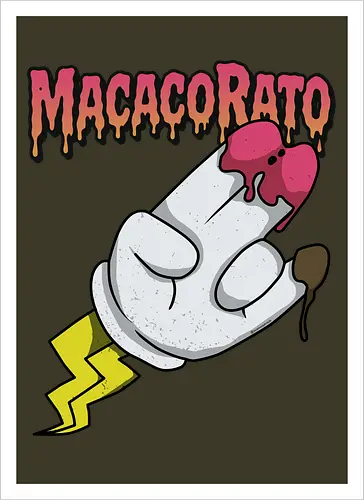 MACACORATO - Strawberry and Chocolate Flavor - Pop Lowbrow Kunst