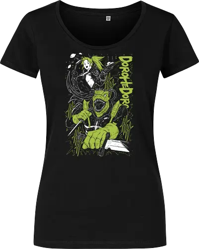 Kaiman & Nikaido - Dorohedoro - Kawaii, Anime, Manga, Tokyo, Angry, Japanese Art, Aesthetic, Manga Style, Zylixzen, Aggressive, Gamer, Otaku, Gift, Cool, Horror - Women T-Shirt