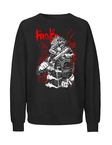 Kaiman - Dorohedoro - Kawaii, Anime, Manga, Tokyo, Angry, Japanese Art, Aesthetic, Manga Style, Zylixzen, Aggressive, Gamer, Otaku, Gift, Cool, Horror - Fairtrade Sweatshirt