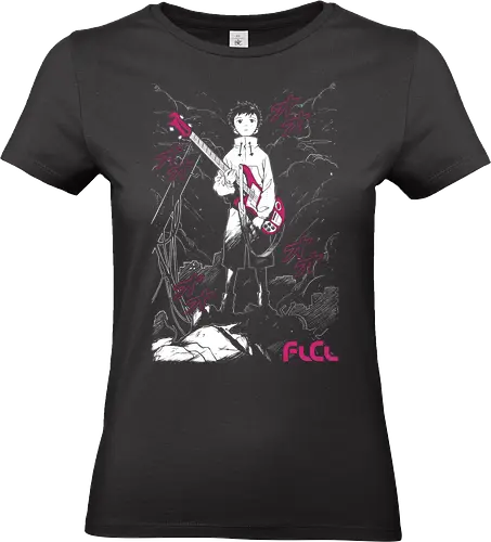 Naota Nandaba - FLCL - Kawaii, Anime, Manga, Tokyo, Angry, Japanese Art, Aesthetic, Manga Style, Zylixzen, Aggressive, Gamer, Otaku, Gift, Cool - Standard T-Shirt (Women)