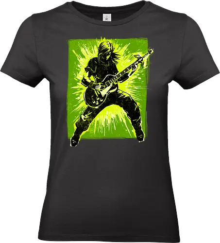 Legendary guitar hero - videogame, geek, mash up, music, guitarist, gaming - Standard T-Shirt (Women)