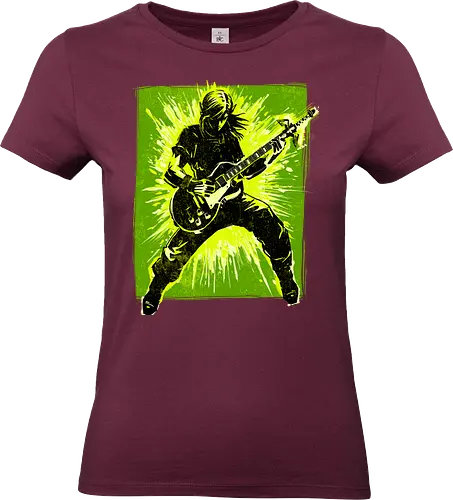 Legendary guitar hero - videogame, geek, mash up, music, guitarist, gaming - Standard T-Shirt (Women)