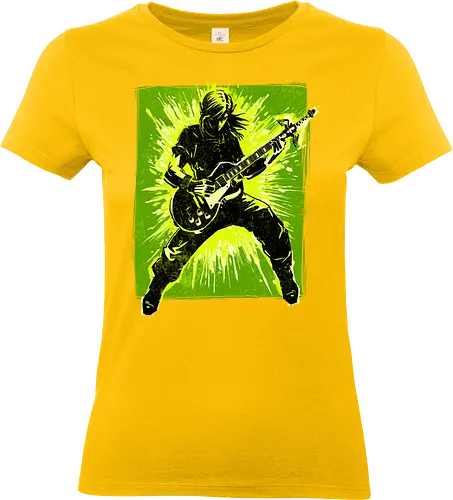 Legendary guitar hero - videogame, geek, mash up, music, guitarist, gaming - Standard T-Shirt (Women)