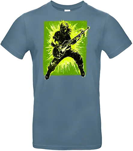 Legendary guitar hero - videogame, geek, mash up, music, guitarist, gaming - Standard T-Shirt
