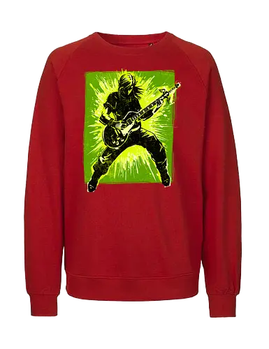 Legendary guitar hero - videogame, geek, mash up, music, guitarist, gaming - Fairtrade Sweatshirt