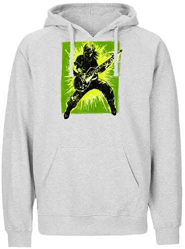 Legendary guitar hero - videogame, geek, mash up, music, guitarist, gaming - Fairtrade Hoodie