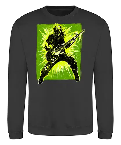 Legendary guitar hero - videogame, geek, mash up, music, guitarist, gaming - Sweatshirt