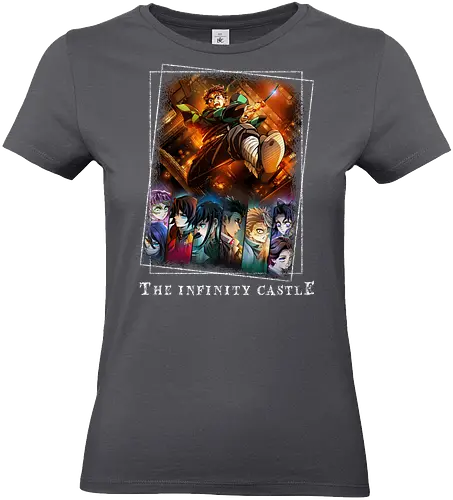 Demon Killer The Infinity castle - demon, kamado, slayer, hashira, The Infinity castle, tanjiro, nezuko, zenitsu, inosuke, Giyu Tomioka, Muichiro Tokito, Obanai Iguro, Shinobu Kocho, Kyojuro Rengoku, Mitsuri Kanroji, Tengen Uzui, Gyomei Himejima, Sanemi Shinazugawa, Akaza, Doma, Enmu, Kokushibo, Muzan Kibutsuji - Standard T-Shirt (Women)