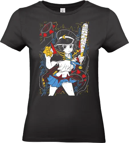 Mako Mankanshoku - Kill la Kill - Kawaii, Anime, Manga, Tokyo, Angry, Japanese Art, Aesthetic, Manga Style, Zylixzen, Aggressive, Gamer, Otaku, Gift, Cool - Standard T-Shirt (Women)