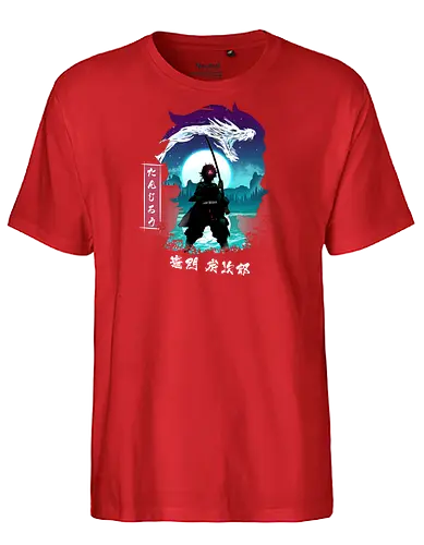 Heart of a Hero - demon, slayer, the infinity castle, tanjiro, hashira, zenitsu, Slayer, inosuke, nezuko, anime, japanese, tengen uzui, rengoku kyojuro, giyu tomioka, shinobu kocho, muichiro tokito, mitsuri kanroji - Fairtrade T-Shirt