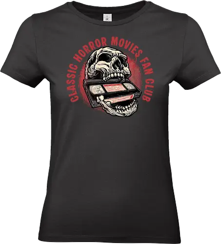 Horror Movies Fan - Horror, skeletons, retro, classic, vintage, videos, movies, horror movies - Standard T-Shirt (Women)