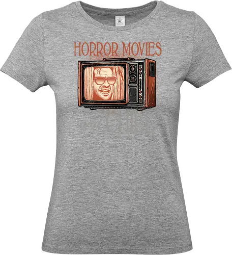 Horror Movies and Chill - Horror, Halloween, horror movies, villain, classic horror, funny, humor, chill, relax - Standard T-Shirt (Women)