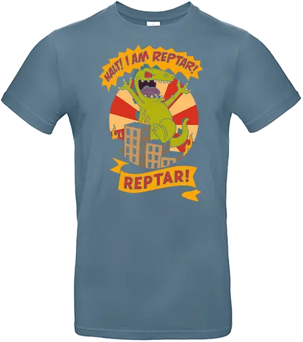 King Reptar - Reptar, Rugrats, Nickelodeon, 90s cartoon, 90s nostalgia, classic cartoon, Reptar bar, Angelica Pickles, vintage art, retro, fan art, t-shirt design, art print, pop culture, geek art, throwback - Standard T-Shirt