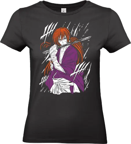 Himura Kenshin - Rurouni Kenshin - Kawaii, Anime, Manga, Tokyo, Angry, Japanese Art, Aesthetic, Manga Style, Zylixzen, Aggressive, Gamer, Otaku, Gift, Cool - Standard T-Shirt (Women)