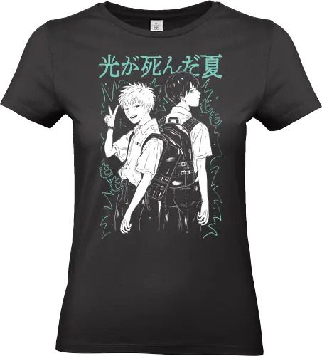 Indou Hikaru & Tsujinaka Yoshiki - The Summer Hikaru Died - Kawaii, Anime, Manga, Tokyo, Angry, Japanese Art, Aesthetic, Manga Style, Zylixzen, Aggressive, Gamer, Otaku, Gift, Cool - Standard T-Shirt (Women)