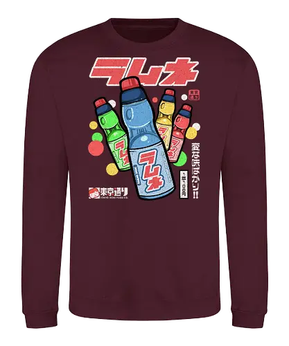 Ramune - japan, japanese, ramune, drinks, retro, vintage, showa, colors, soda - Sweatshirt
