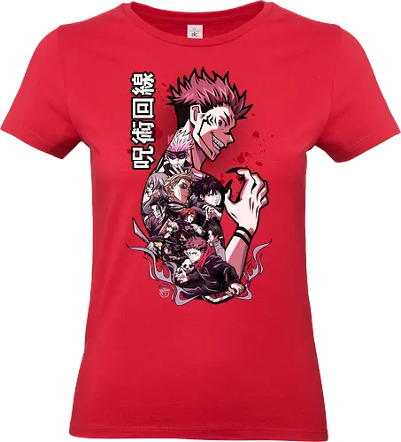 JJK - anime, Jujutsu, manga, japan, hero, yuji, megumi, sukuna, nobara, gojo, satoru, japanese, jujutsu, kaisen, gojo satoru, nanami - Standard T-Shirt (Women)