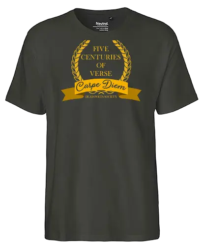 Five Centuries Of Verse Movie Art - cinema, movie art, poetry, poet, literature, vintage, parody, mashup, funny quote, funny slogan, geek, nerd, vintage art, humor, joke, sarcasm, nostalgia, meme, retro, lol - Fairtrade T-Shirt