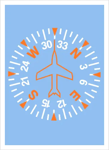 Heading Indicator Aeronautical Art Nº2