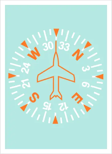 Heading Indicator Aeronautical Art Nº2